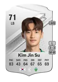 Kim Jin Su Rare 71 Overall Rating