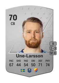 Jacob Une-Larsson Common 70 Overall Rating