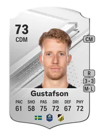 Samuel Gustafson Rare 73 Overall Rating