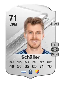 Rasmus Schüller Rare 71 Overall Rating