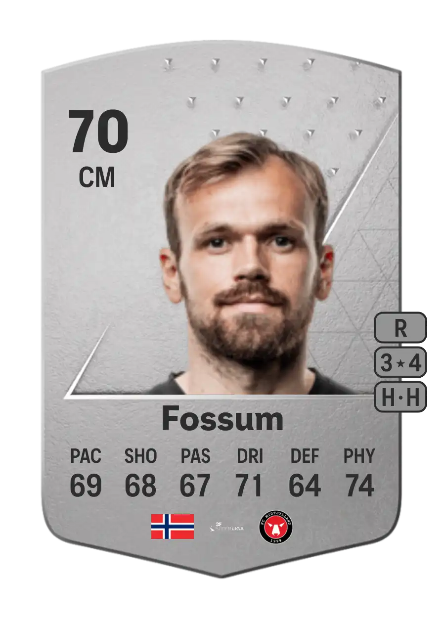 Iver Fossum Common EA FC 24 - 70 - Rating and Price | FifaUTBin