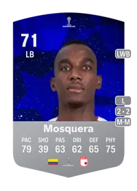 Dairon Mosquera CONMEBOL Sudamericana 71 Overall Rating