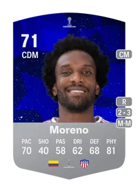 Didier Moreno CONMEBOL Sudamericana 71 Overall Rating