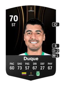 Jefferson Duque CONMEBOL Libertadores 70 Overall Rating