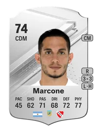 Iván Marcone Rare 74 Overall Rating