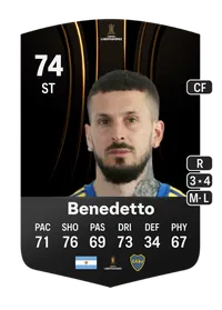 Darío Benedetto CONMEBOL Libertadores 74 Overall Rating