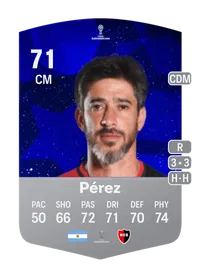 Pablo Pérez CONMEBOL Sudamericana 71 Overall Rating