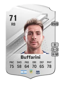 Julio Buffarini Rare 71 Overall Rating