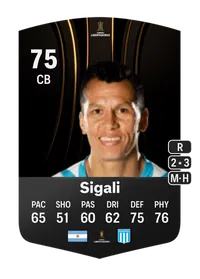 Leonardo Sigali CONMEBOL Libertadores 75 Overall Rating