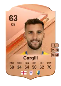 Baily Cargill Rare 63 Overall Rating