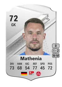 Christian Mathenia Rare 72 Overall Rating