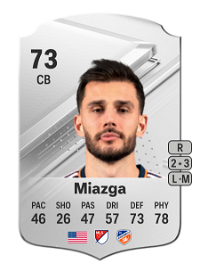 Matt Miazga Rare 73 Overall Rating