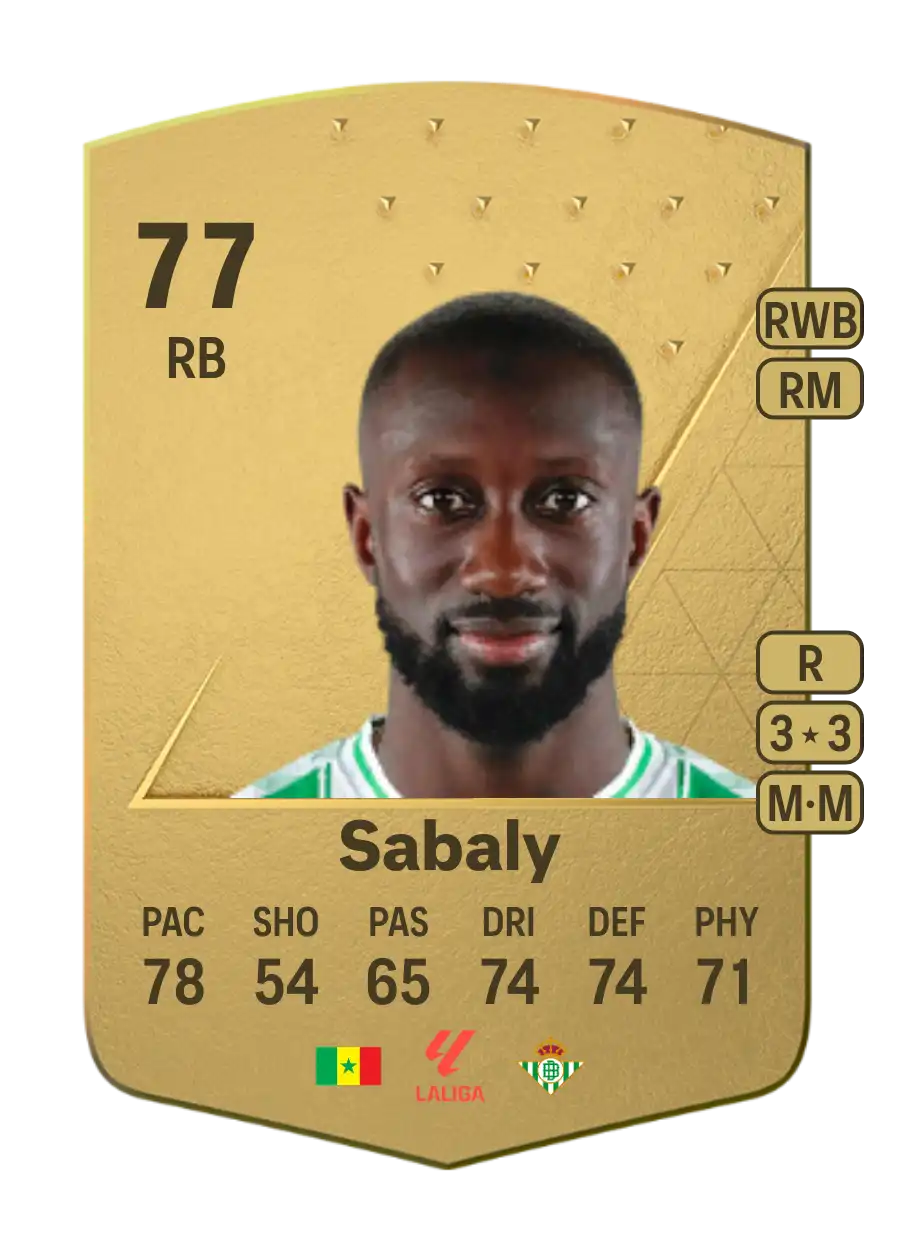 Youssouf Sabaly Common 77 Overall Rating