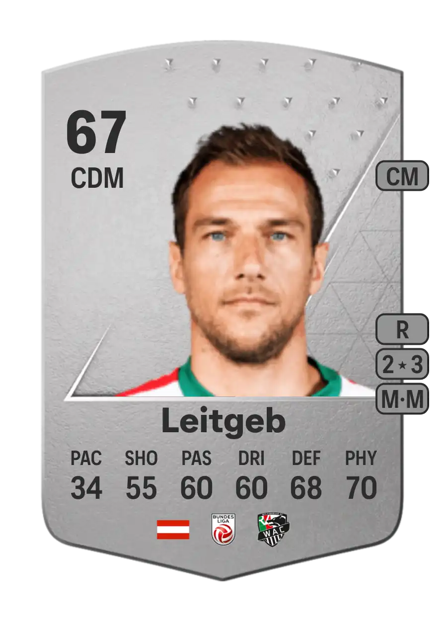Mario Leitgeb Common 67 Overall Rating