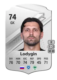 Yuriy Lodygin Rare 74 Overall Rating