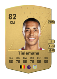 Youri Tielemans Common 82 Overall Rating