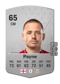 Jack Payne Common 65 Overall Rating