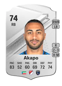 Akapo Rare 74 Overall Rating