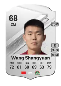 Wang Shangyuan Rare 68 Overall Rating