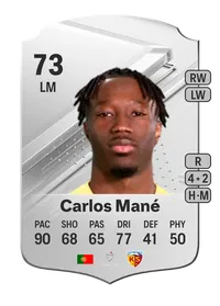 Carlos Mané Rare 73 Overall Rating