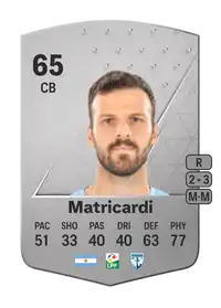 Patricio Matricardi Common 65 Overall Rating