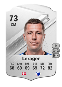 Lukas Lerager Rare 73 Overall Rating