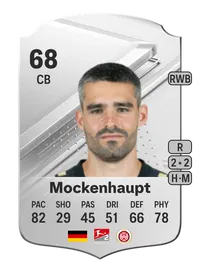 Sascha Mockenhaupt Rare 68 Overall Rating