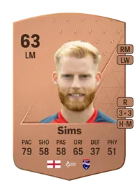 Josh Sims Common 63 Overall Rating