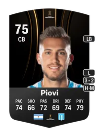 Gonzalo Piovi CONMEBOL Libertadores 75 Overall Rating