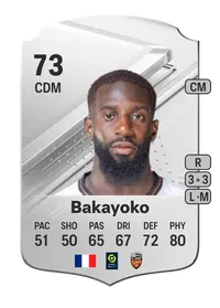 Tiemoué Bakayoko Rare 73 Overall Rating