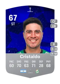 Jonatan Cristaldo CONMEBOL Sudamericana 67 Overall Rating