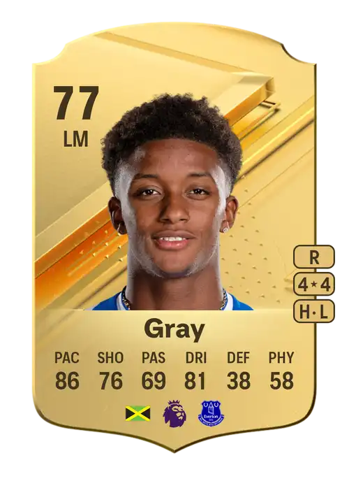 EA FC 24 Demarai Gray 77