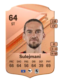 Valmir Sulejmani Rare 64 Overall Rating