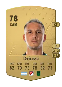 Sebastián Driussi Common 78 Overall Rating