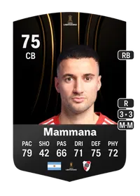 Emanuel Mammana CONMEBOL Libertadores 75 Overall Rating