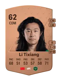 Li Tixiang Common 62 Overall Rating