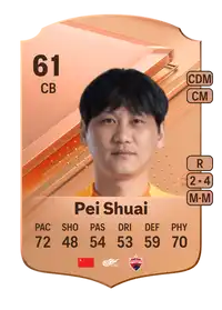 Pei Shuai Rare 61 Overall Rating