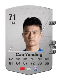 Cao Yunding Common 71 Overall Rating