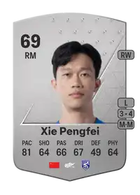 Xie Pengfei Common 69 Overall Rating