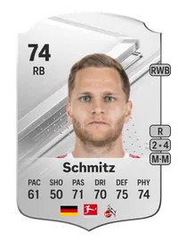 Benno Schmitz Rare 74 Overall Rating