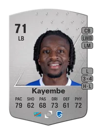 Joris Kayembe Common 71 Overall Rating