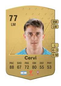 Franco Cervi Common 77 Overall Rating