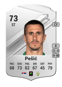 Aleksandar Pešić Rare 73 Overall Rating