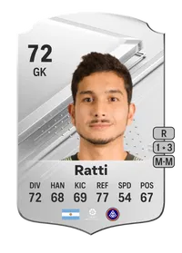 Nicolás Ratti Rare 72 Overall Rating