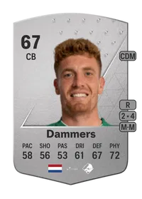 Wessel Dammers Common 67 Overall Rating