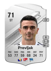 Smail Prevljak Rare 71 Overall Rating