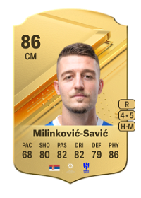 Sergej Milinković-Savić Rare 86 Overall Rating