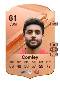 Brandon Comley Rare 61 Overall Rating