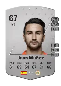 Juan Muñoz Common 67 Overall Rating