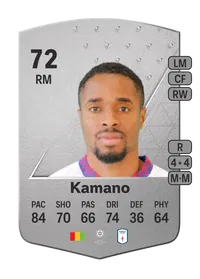 François Kamano Common 72 Overall Rating